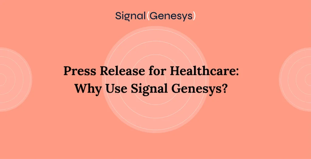 Press release for healthcare