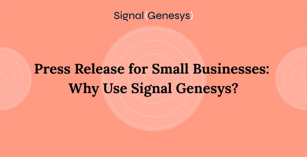 Press release for small businesses