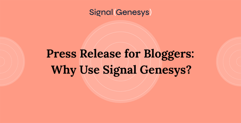 signal genesys for bloggers