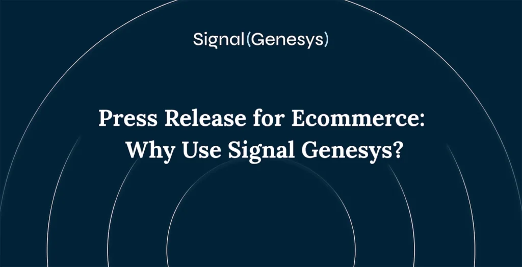press release for ecommerce