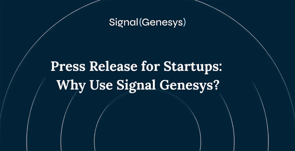 Press release for startups