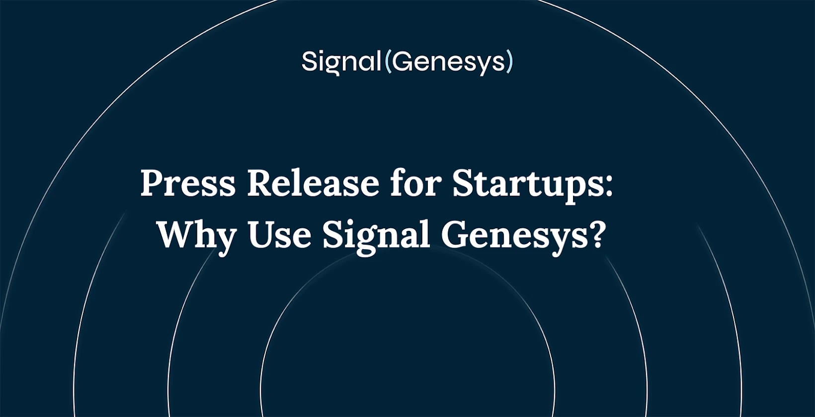 Press release for startups