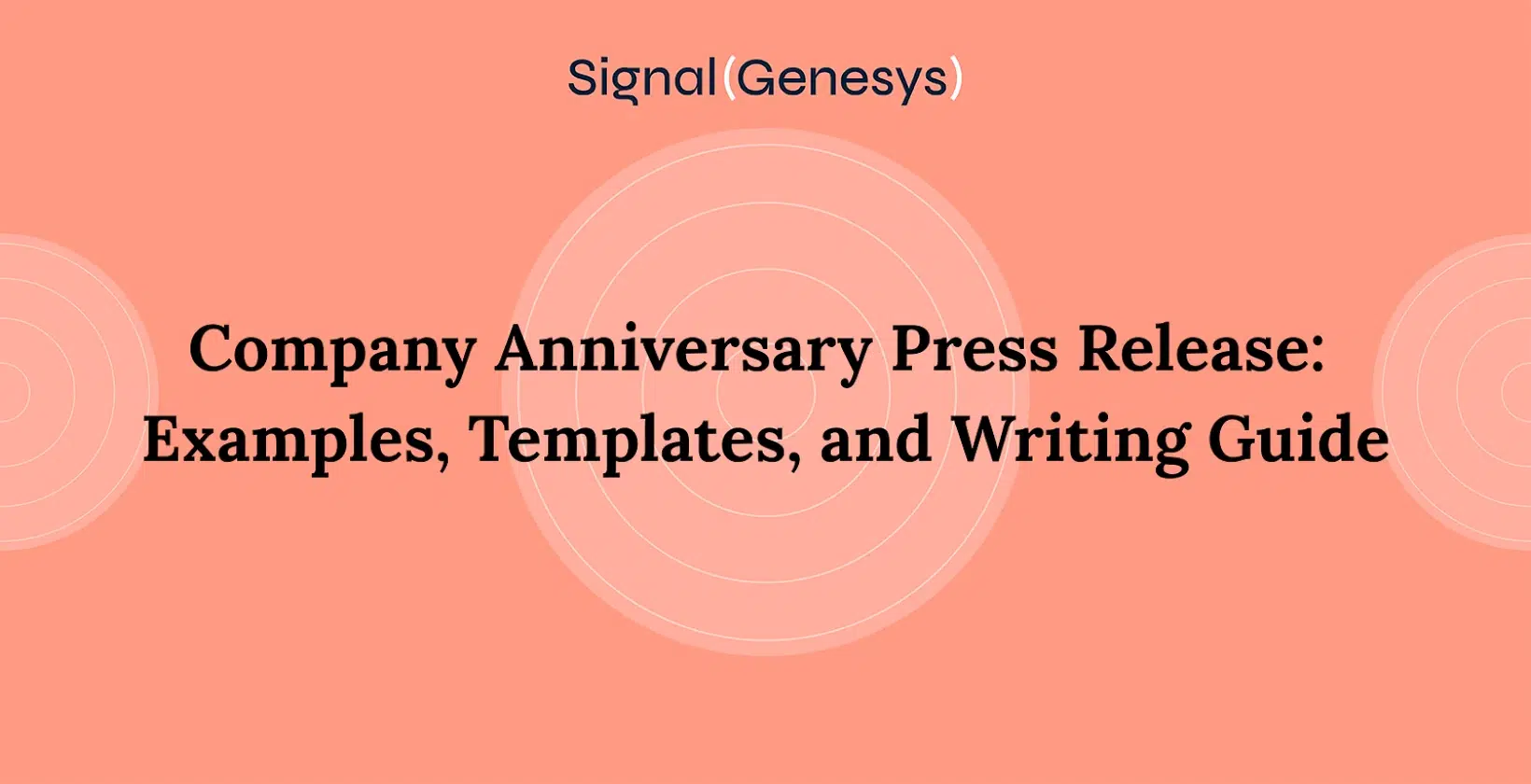 Company anniversary press release