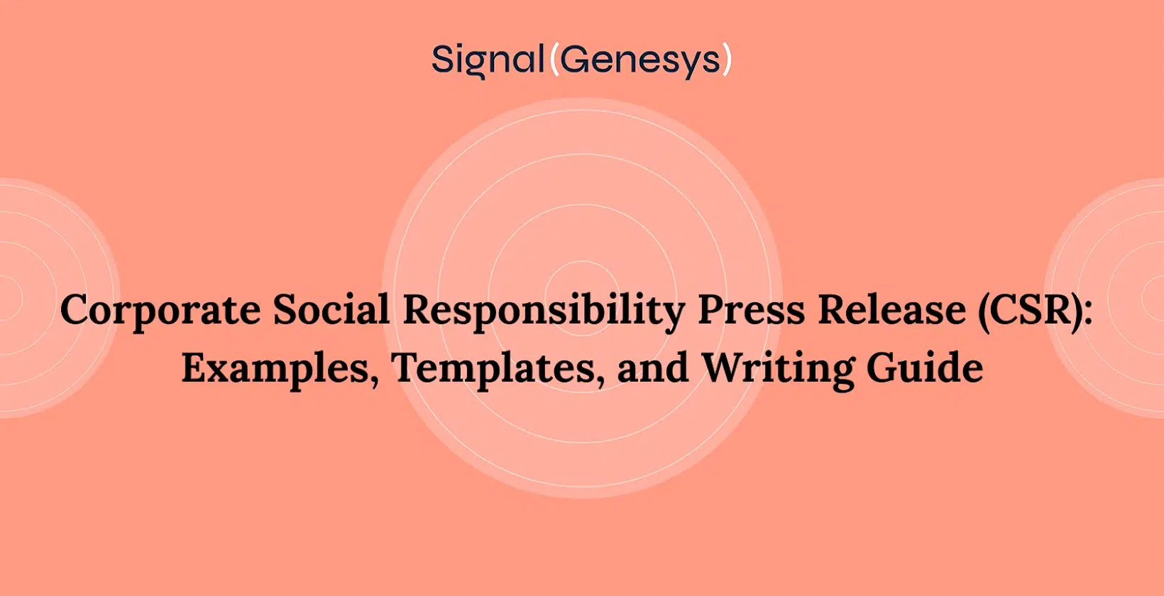 Corporate social responsibility press release